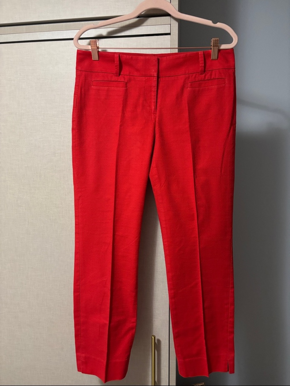 Ann Taylor Red Devin Fit Pants size 4